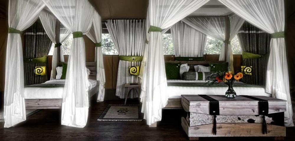 Mara bush camp bedroom