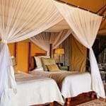 Elewana Sand River Luxury Tent interior twin 1
